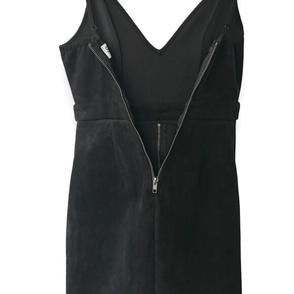 Seek The Label Faux Suede Lace-Up Bodycon Dress - Picture 8 of 11